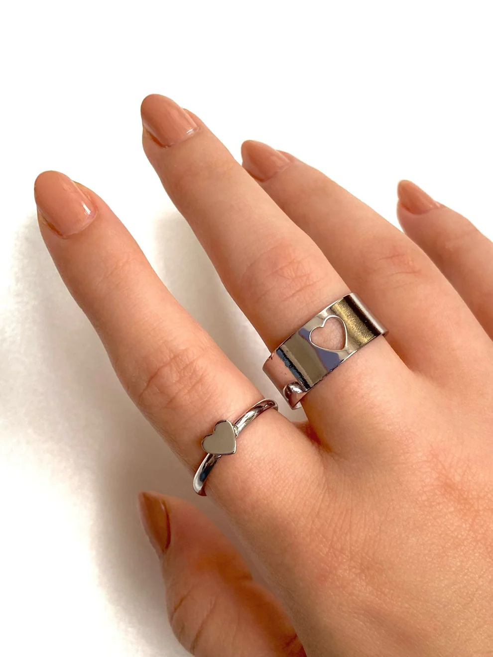 Matching Friendship Couples Heart Ring