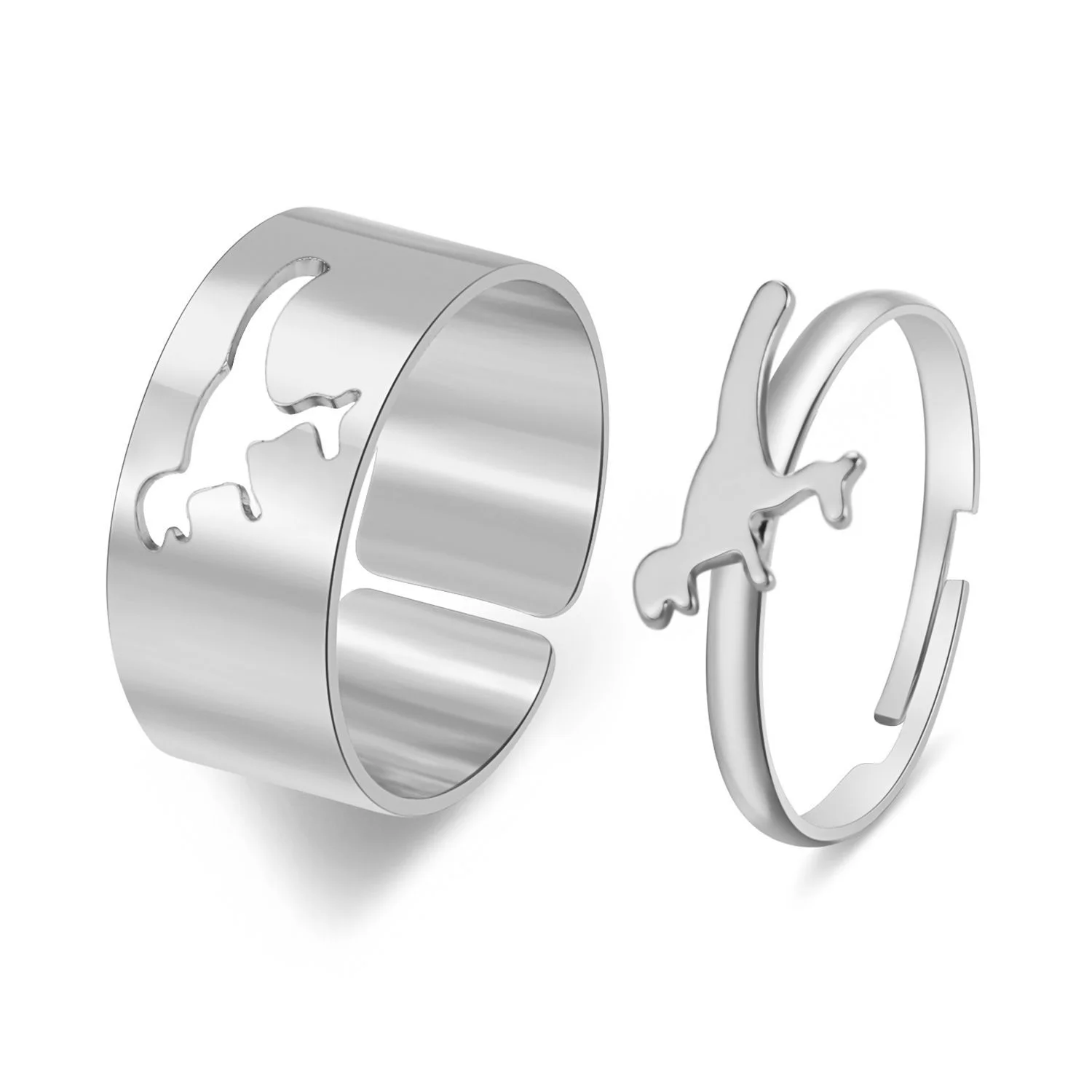 Matching Friendship Couples Heart Ring