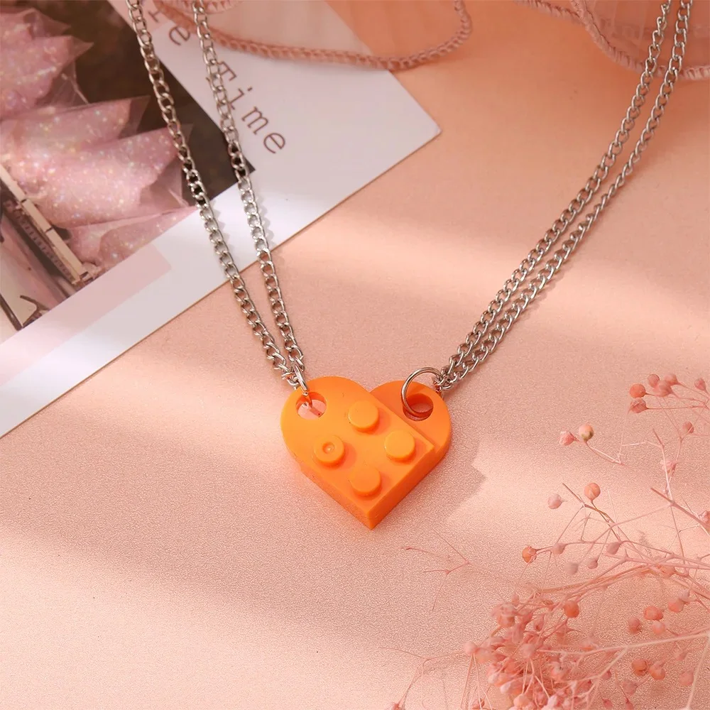 Heart Block Necklace – Minimalist Love Pendant