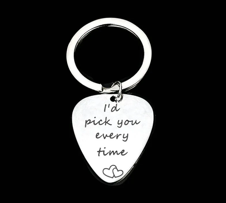 I Couldn't Pick A Better Friend keychain guitar pick