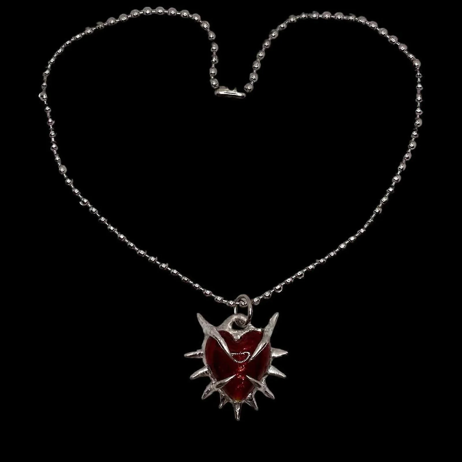 Punk Cross Heart Shape