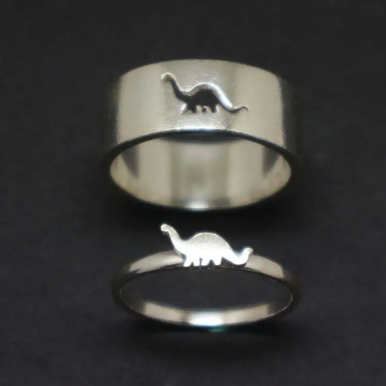 Dinosaur Couple Rings