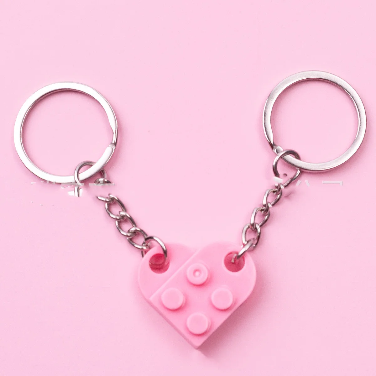 Couple Heart Keychain Set – “You Complete Me” Gift