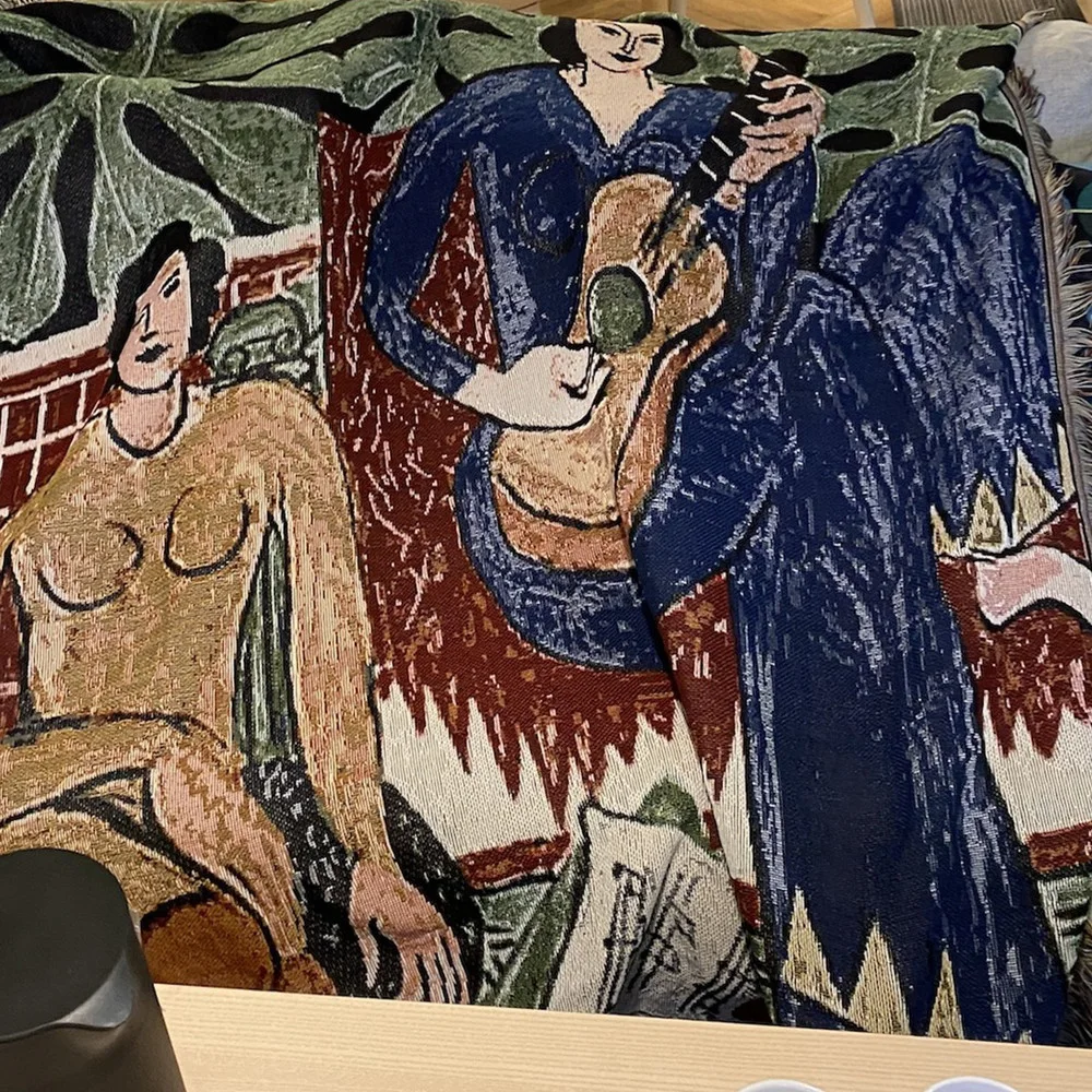 La Musique Matisse Tapestry Throw