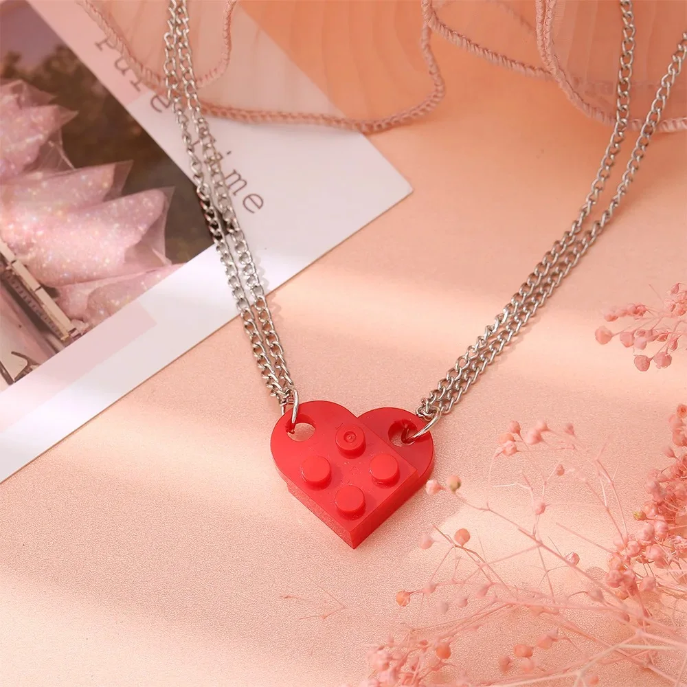 Heart Block Necklace – Minimalist Love Pendant