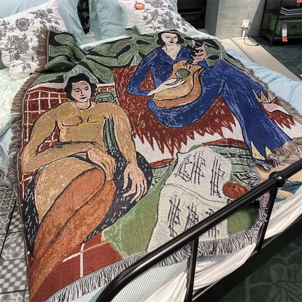 La Musique Matisse Tapestry Throw