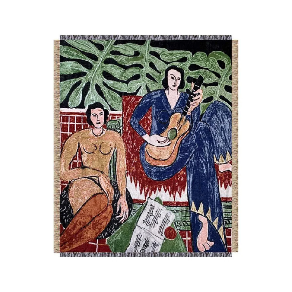 La Musique Matisse Tapestry Throw