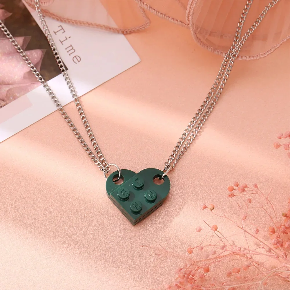 Heart Block Necklace – Minimalist Love Pendant
