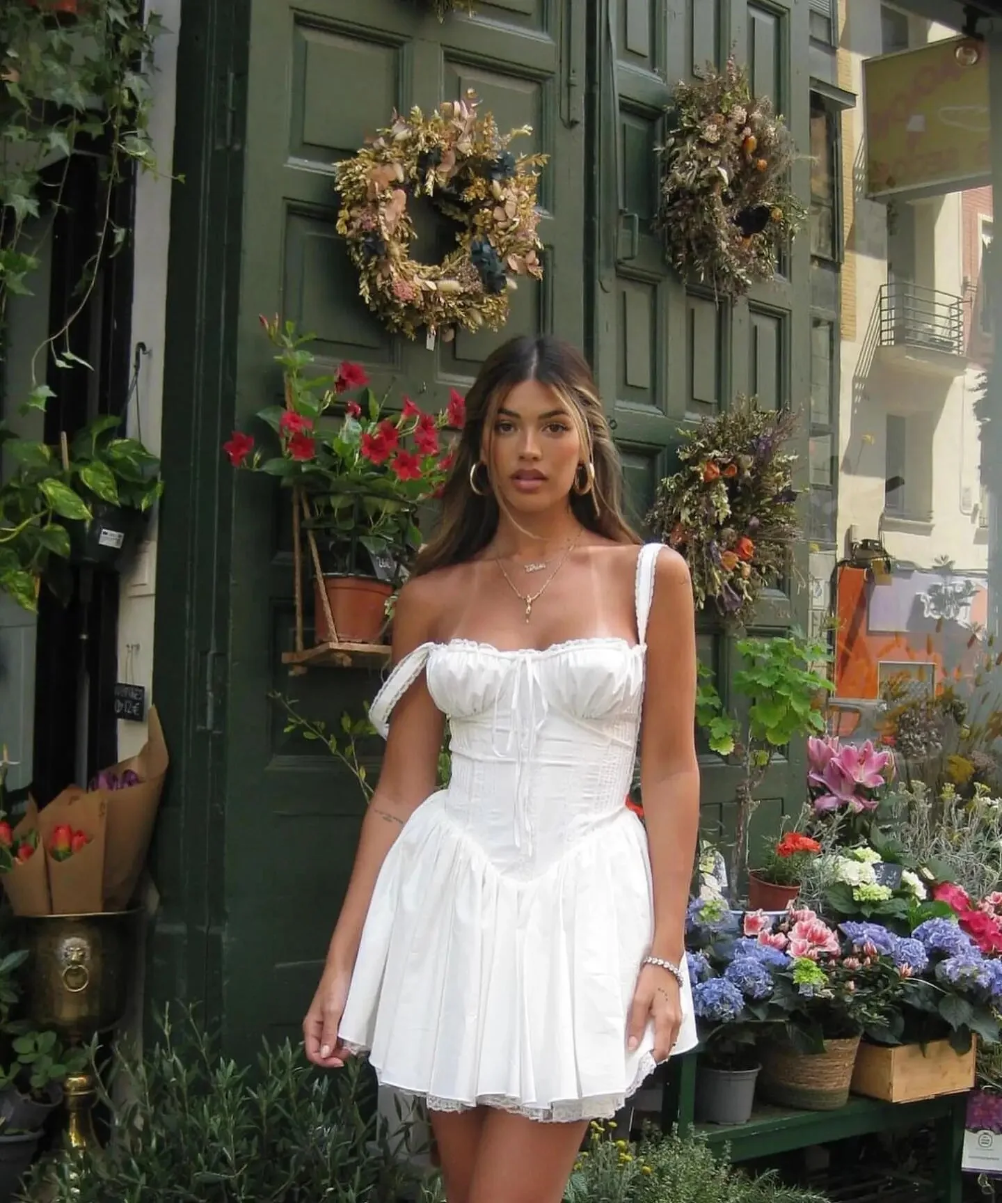 Enchanté Elegance Corset Mini Dress