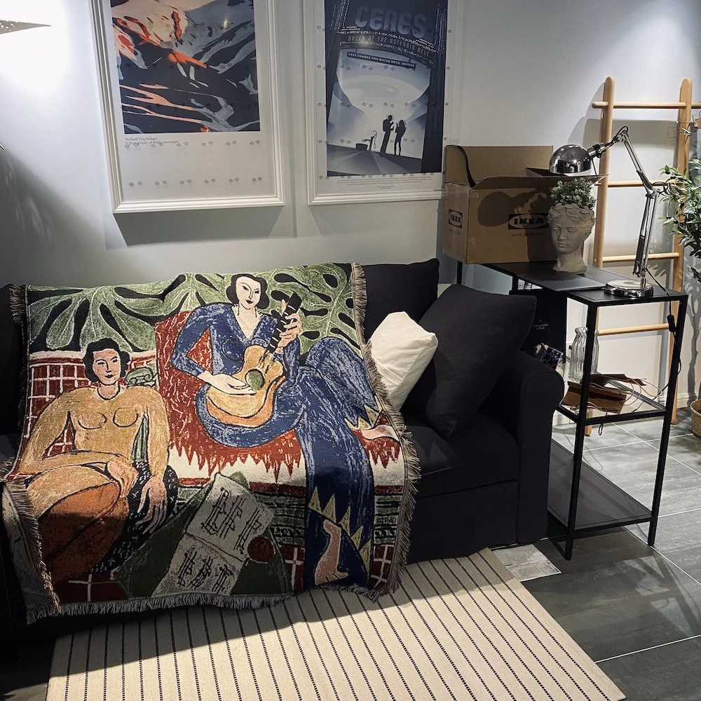 La Musique Matisse Tapestry Throw