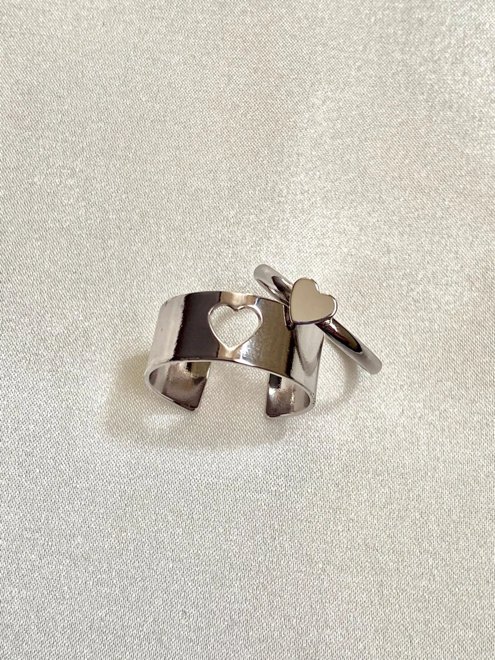 Matching Friendship Couples Heart Ring