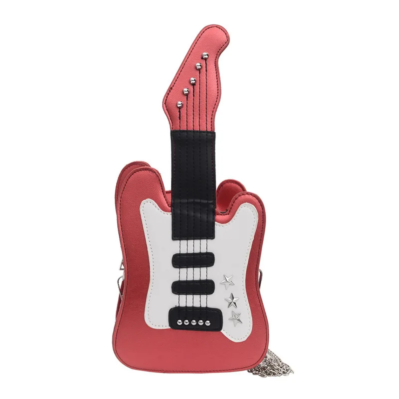 Guitar-Shaped Shoulder Bag
