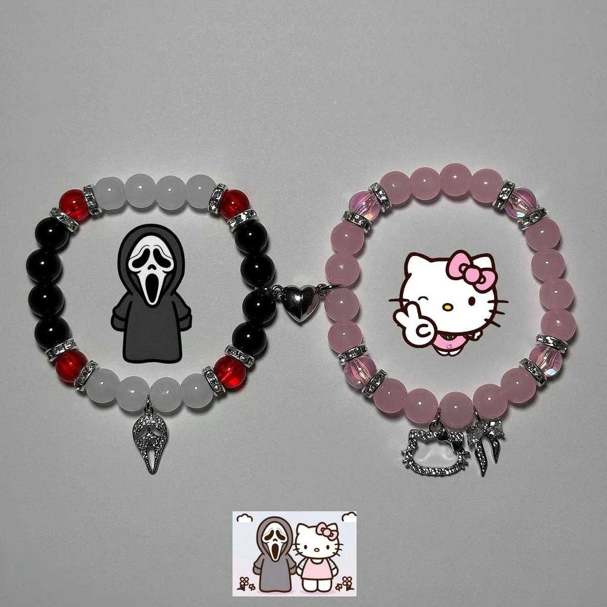 Raven & Beast Boy Matching Bracelets