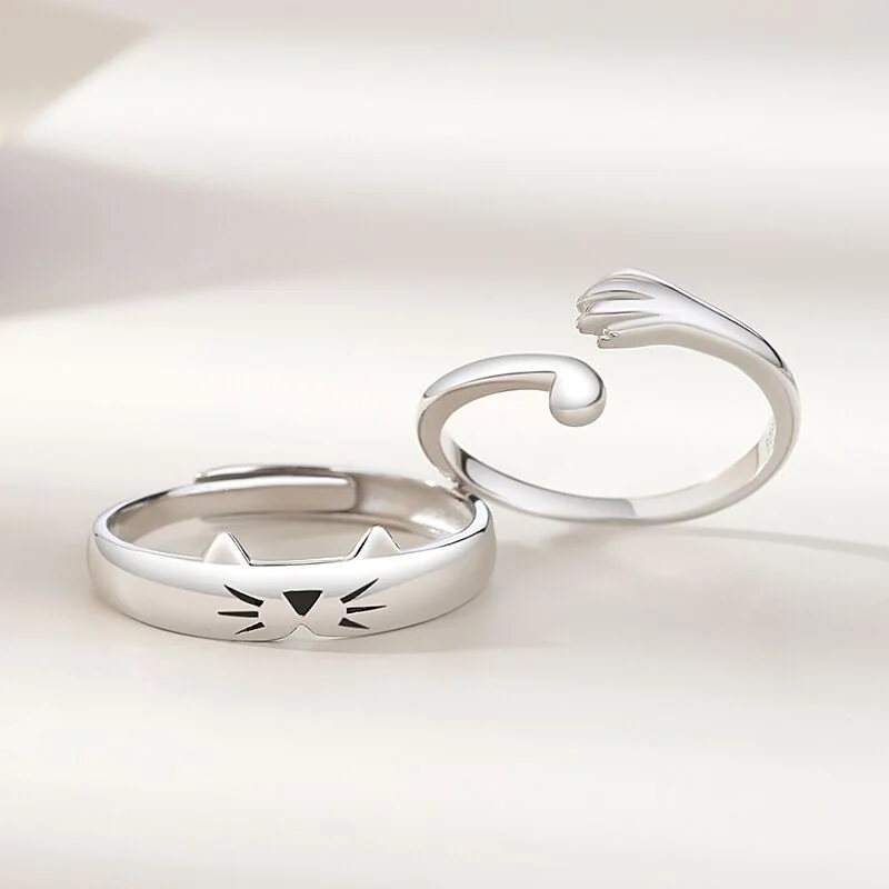 Cat Couple Rings