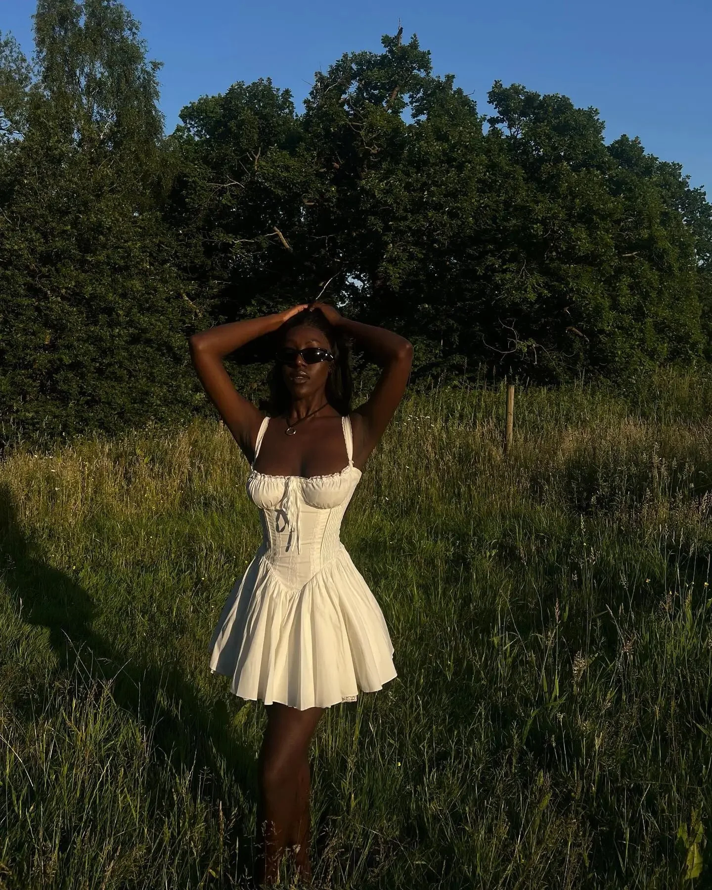 Enchanté Elegance Corset Mini Dress