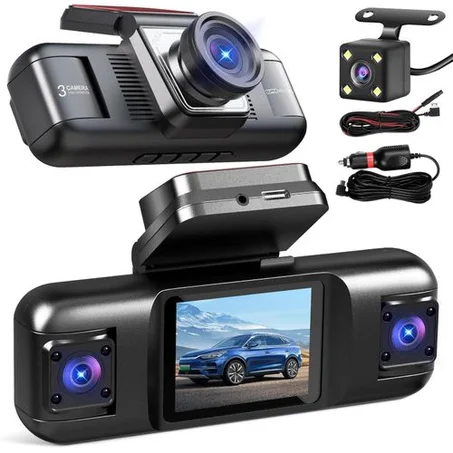 "داشكام 3 عدسات تصوير (أمامية + داخلية + خلفية) بدقة Full HD