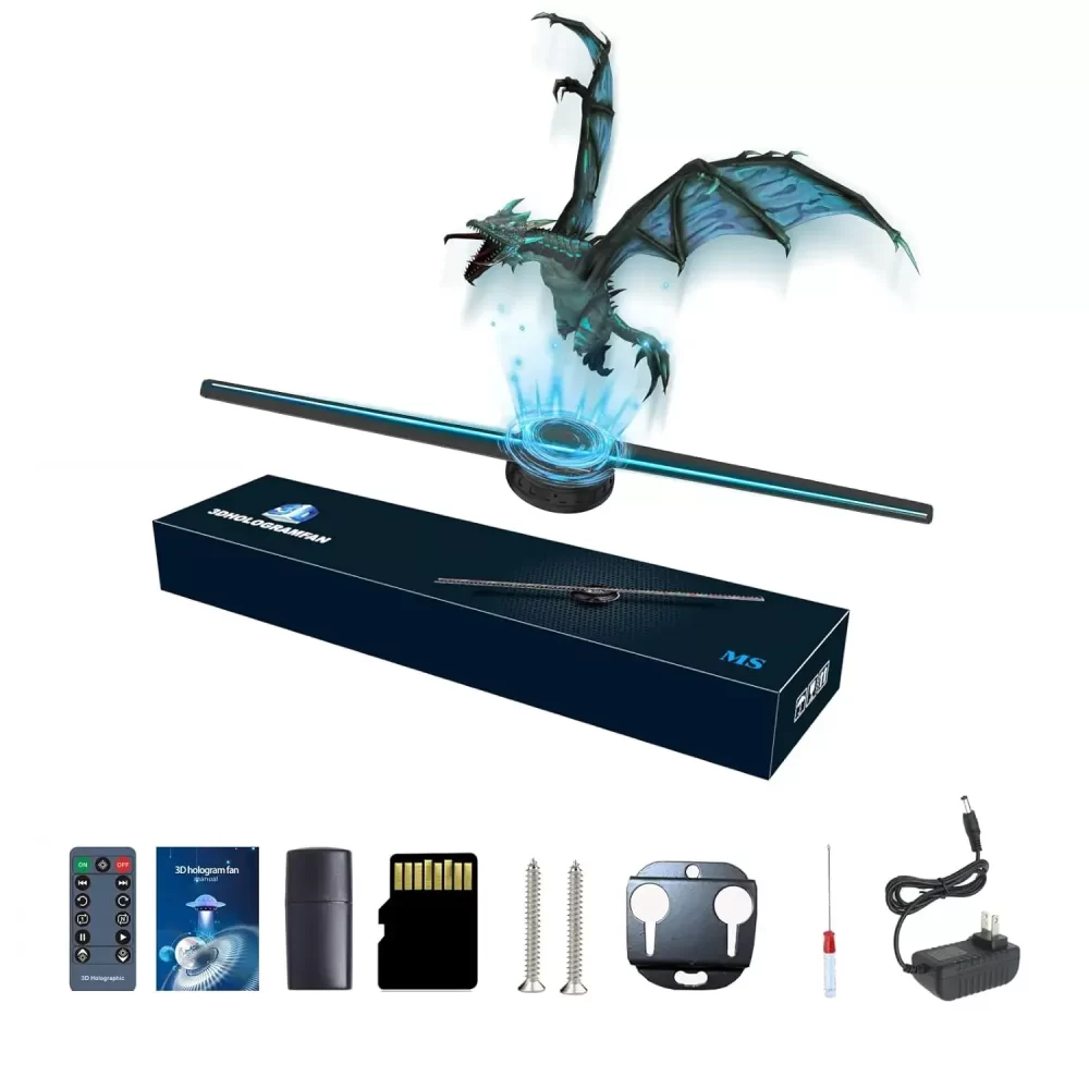 هولوجرام ثلاثية الأبعاد الذكية (3D Smart Hologram Fan