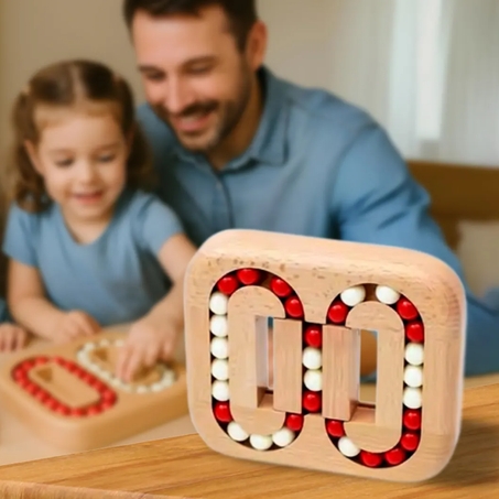 لعبة أحجية الخرز الخشبي الكلاسيكية