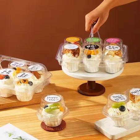 Boite à dessert en plastique