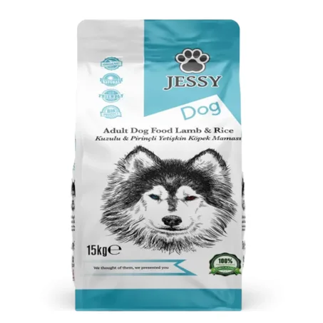 Jessy Agneau & Riz Nourriture pour chiens adultes 15 KG