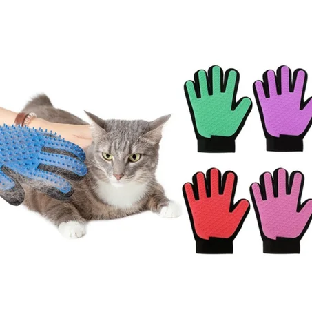 Gants de toilletage pour animaux