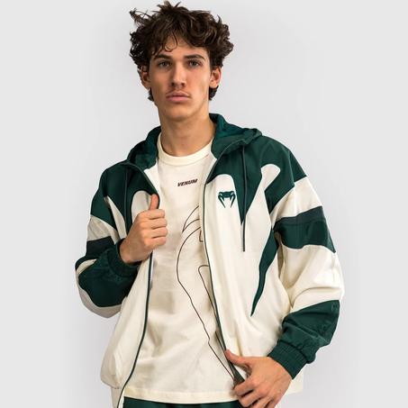 Venum Attack 90 Tracksuit Jacket - Forest Green/Ice
