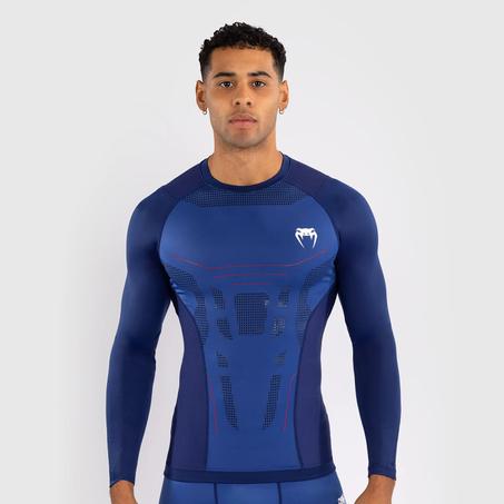 Venum Technical 3.0 Long Sleeve Rashguard - Night Blue