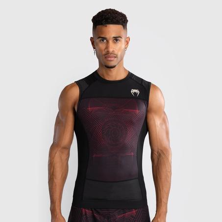 Venum G-Fit Air Men's Sleeveless Rashguard - Deep Black/Fire Red
