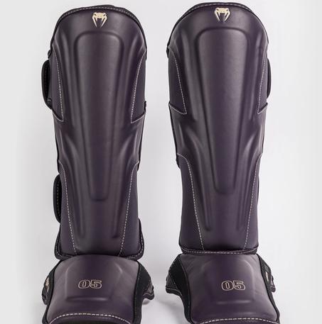 Venum Impact Evo Shin Guards - Deep Purple