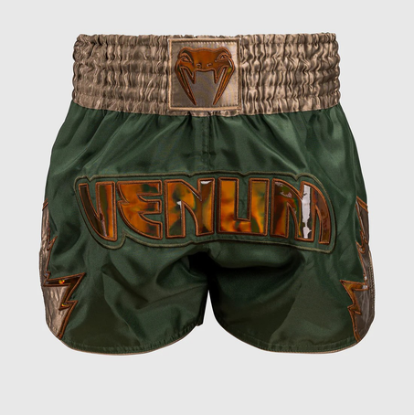 Venum Inferno Muay Thai Shorts - Khaki/Bronze