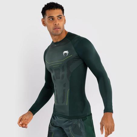 Venum Technical 3.0 Long Sleeve Rashguard - Forest Green