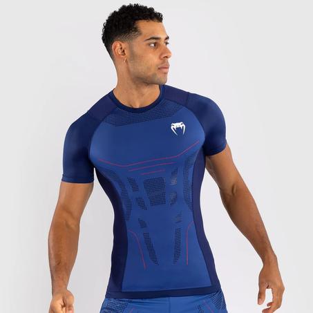 Venum Technical 3.0 Short Sleeve Rashguard - Night Blue