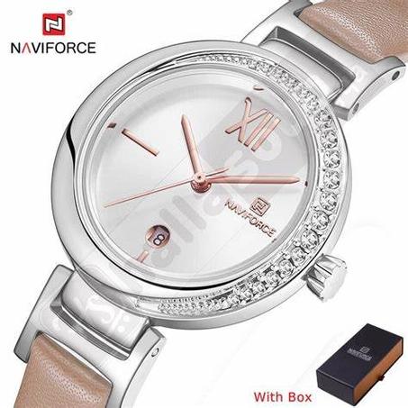 ساعة نسائية أصلية NAVIFORCE 5007L مقاومة للماء والخدش + التوصيل مجاني لباب دارك