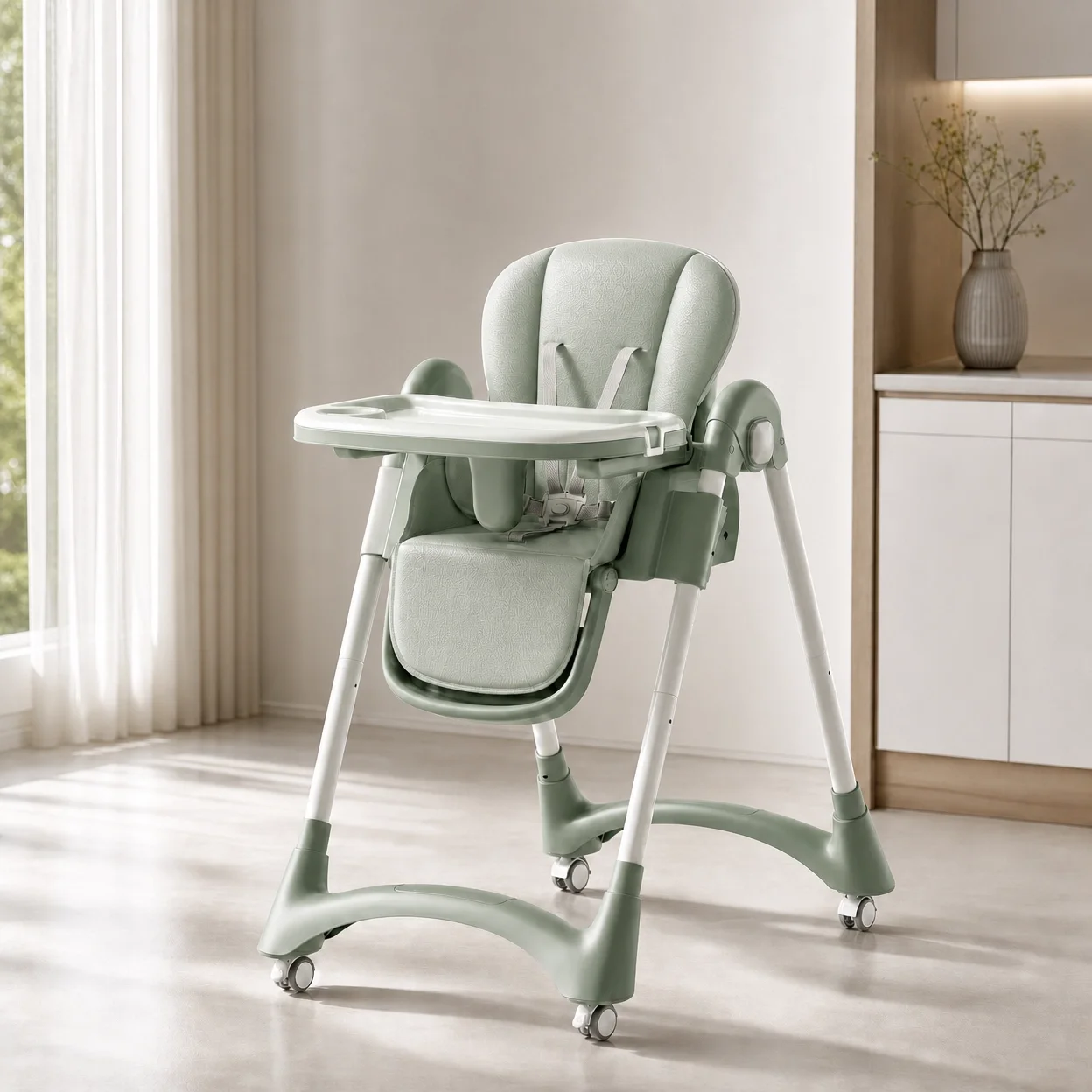 Chaise Haute Moderne – Gris perle & Design Épuré AG200