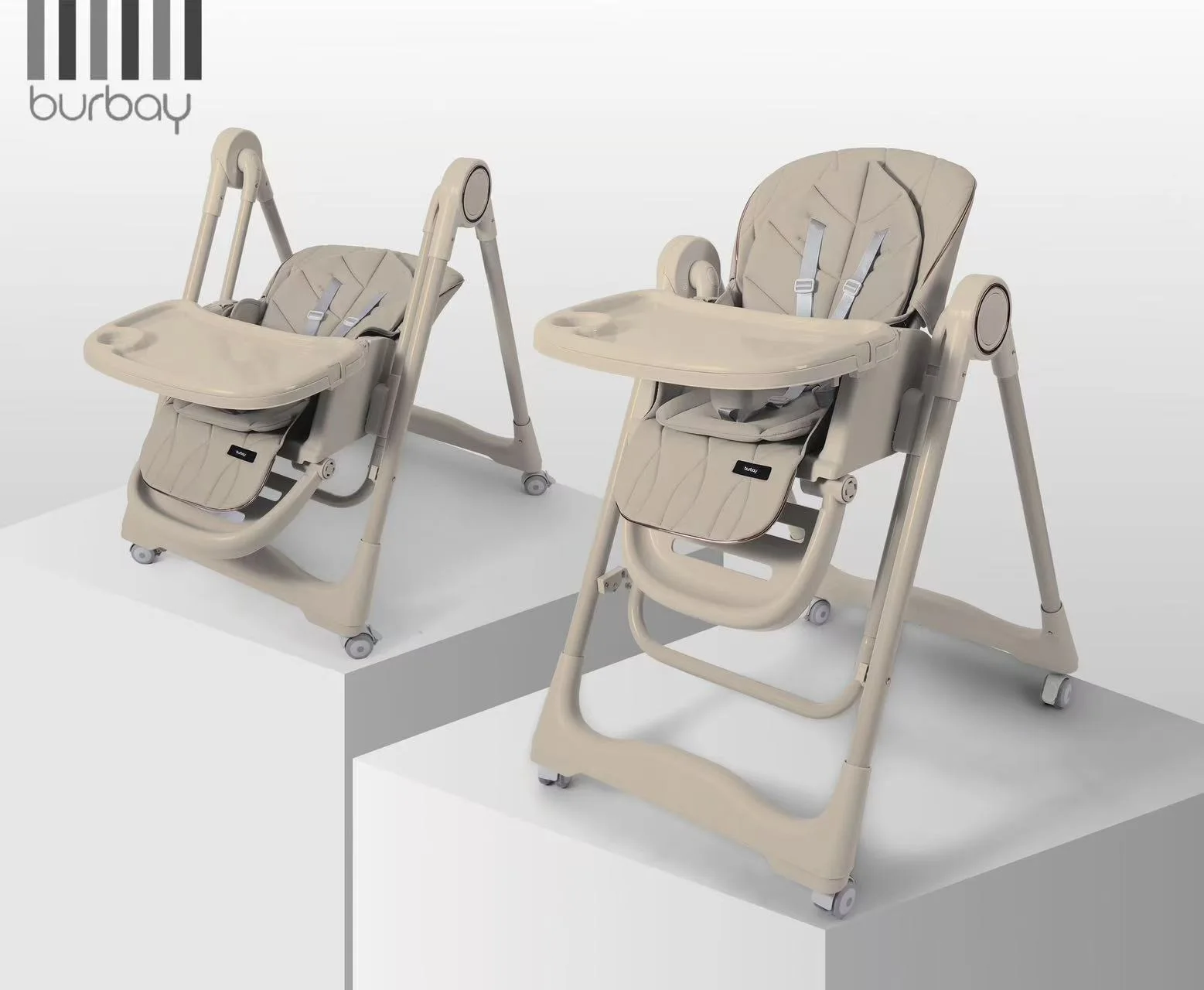 Chaise Haute Bébé Kaki Élégante & Moderne AG600