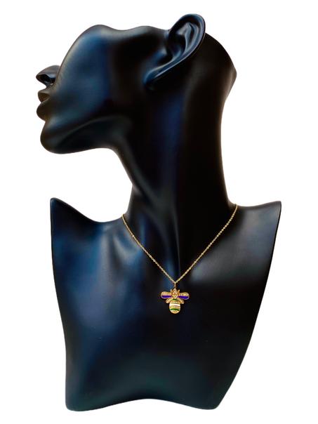 Collier Abeille Colorée