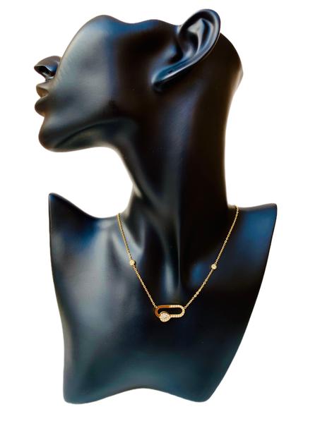 Collier Maillon Pavé