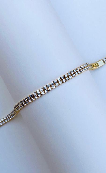 Bracelet double rivière