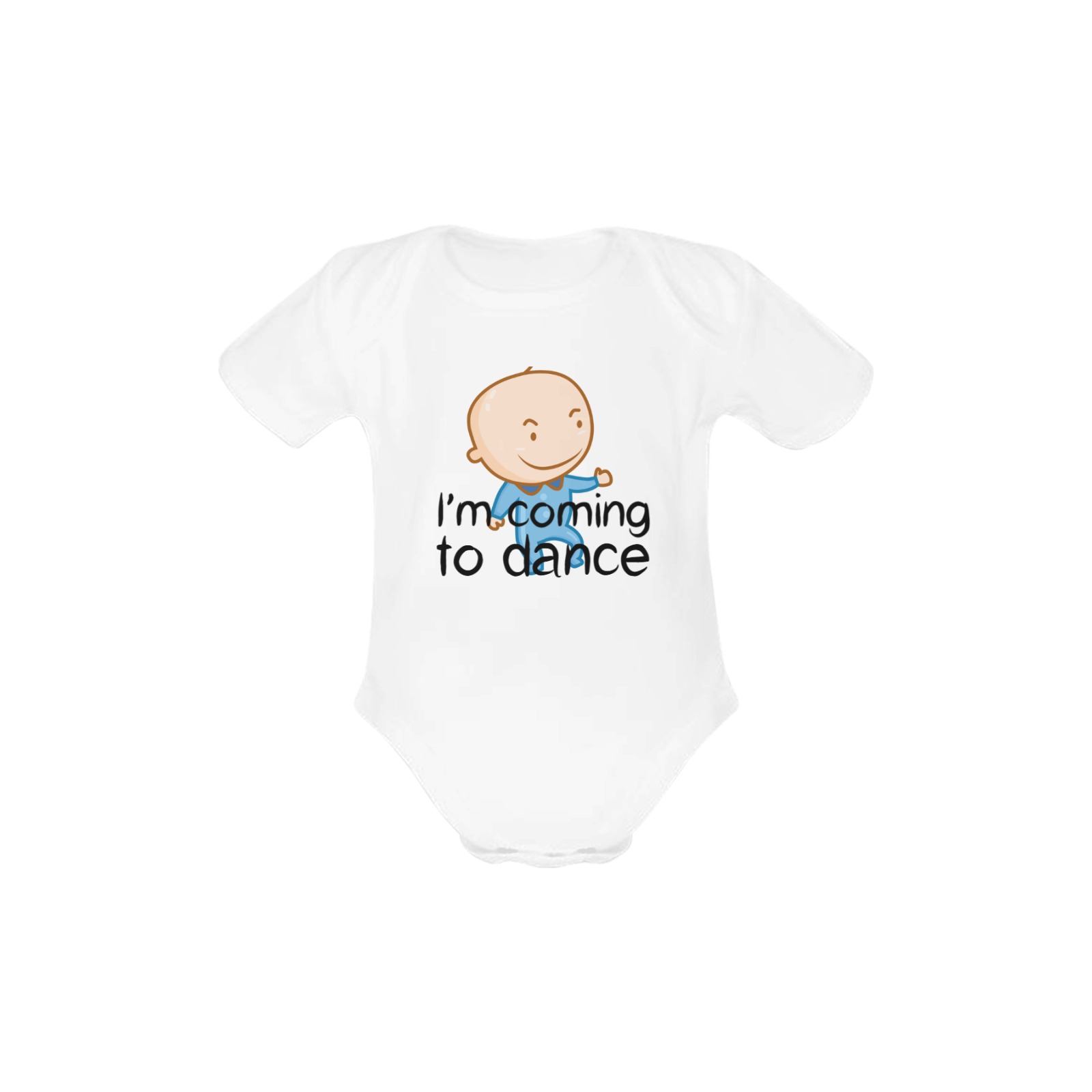 Dance Baby Powder Organic Short Sleeve One Piece