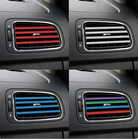 كفر ريش التكييف للسيارة احمر