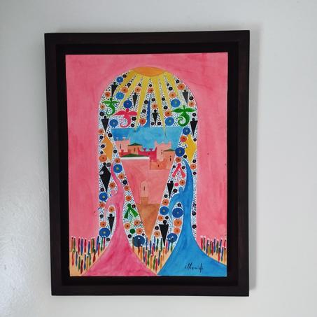 لوحة فنية مائية