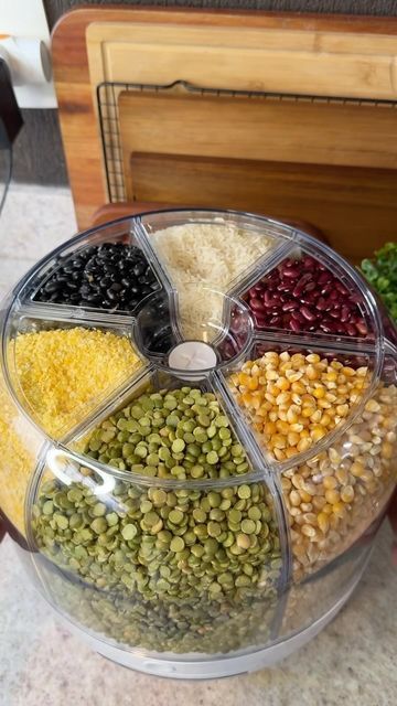 موزع الحبوب الدوار متعدد الأقسام