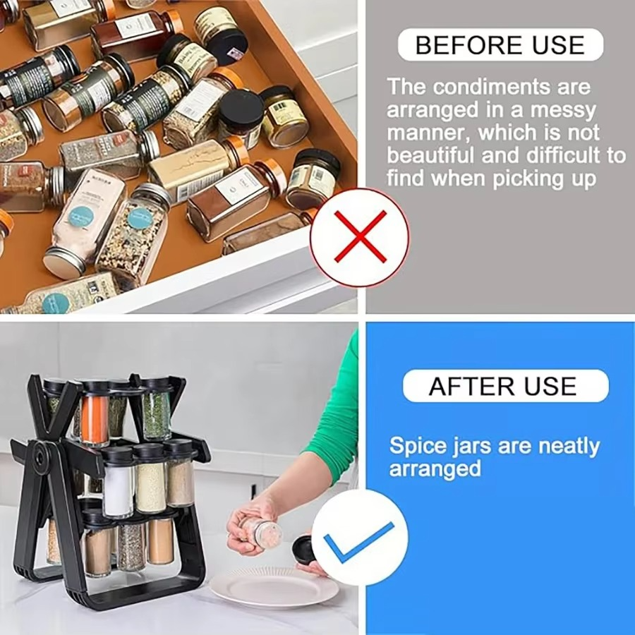 Rotating spice organizer