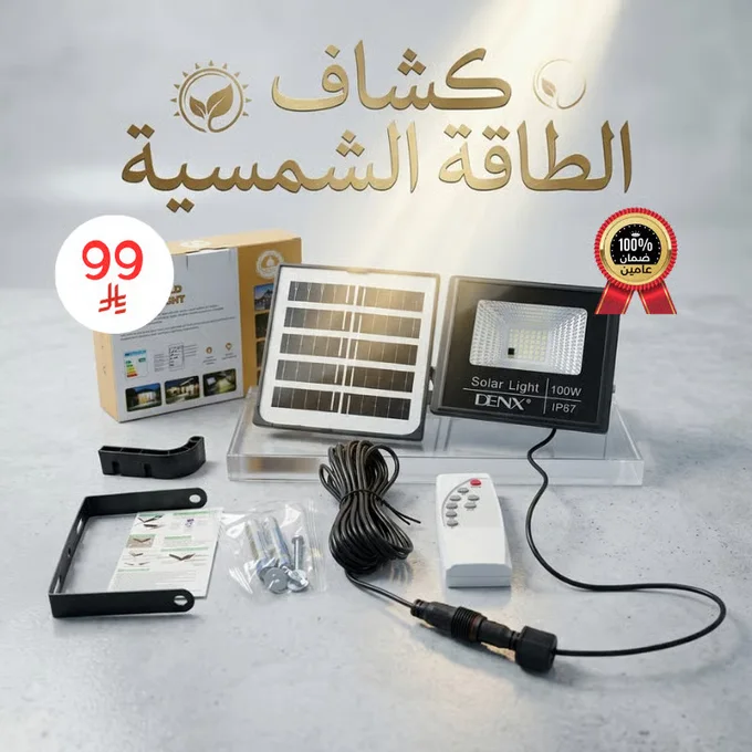 كشاف الطاقة الشمسية للمنزل 100 واط دينيكس (قطعتين)