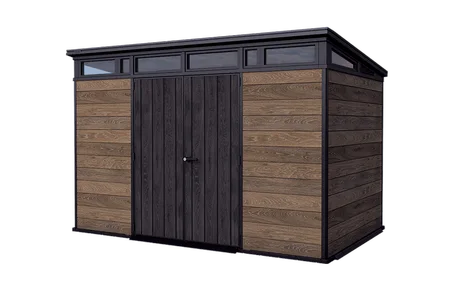 Signature 11x7 Storage Shed - Walnut Brown
