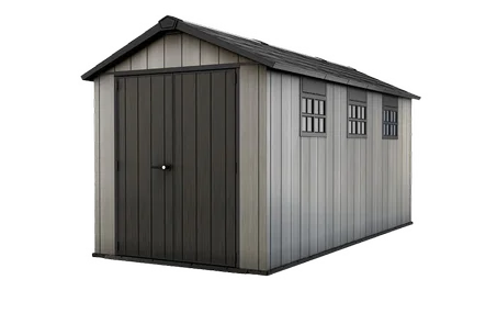 Oakland 7.5x15 Storage Shed - Grey