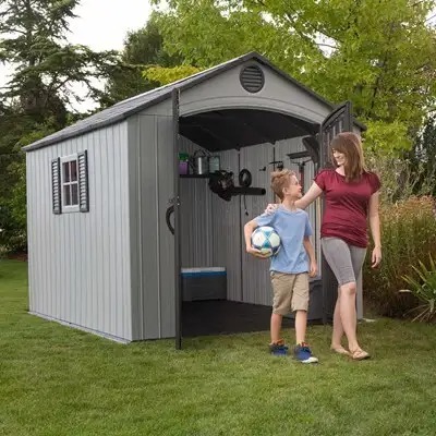 Lifetime 8 Ft. x 10 Ft. Outdoor Storage Shed