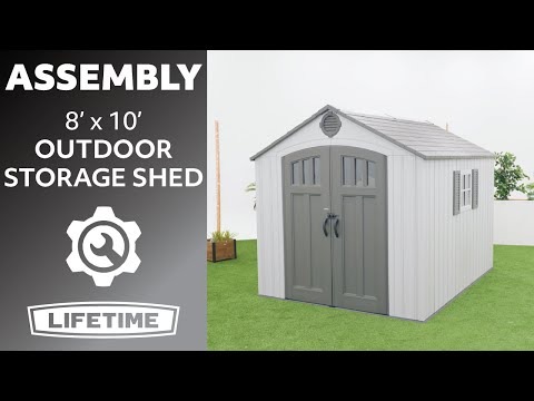 Lifetime 8 Ft. x 10 Ft. Outdoor Storage Shed