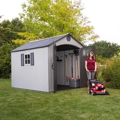 Lifetime 8 Ft. x 10 Ft. Outdoor Storage Shed