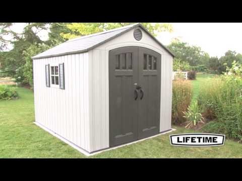 Lifetime 8 Ft. x 10 Ft. Outdoor Storage Shed